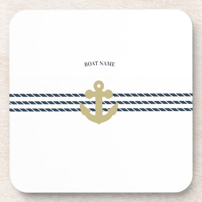 Nautical Boat Anchor,Rope Coaster (Front)