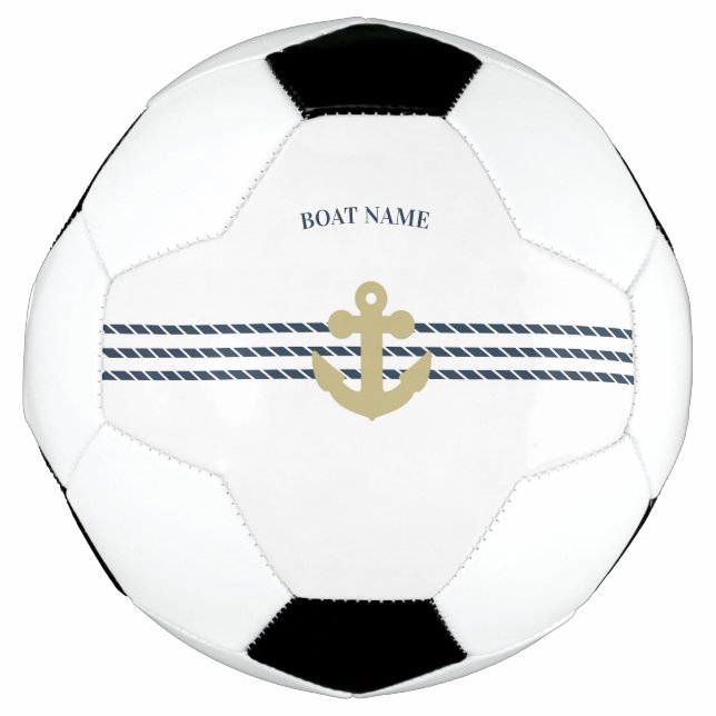 Nautical Boat Anchor,Rope Football (Front)