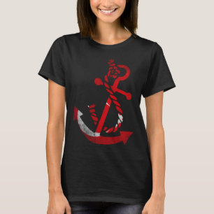 Nautical boat anchor Turkey Turkish flag ocean Fis T-Shirt