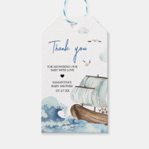 Nautical Boat Baby Shower Favour Tags