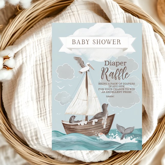 Nautical Boat Baby Shower Invitation (Creator Uploaded)