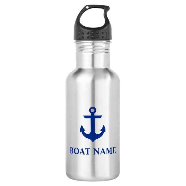 Nautical Boat Name Anchor 532 Ml Water Bottle (Front)