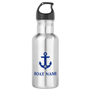 Nautical Boat Name Anchor Star 532 Ml Water Bottle