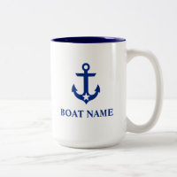 Nautical Boat Name Anchor Star Large