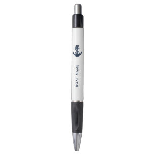 Nautical Boat Name and Navy Blue Anchor