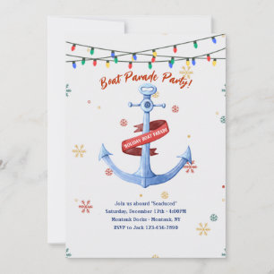 Nautical Boat Parade Party Invitation