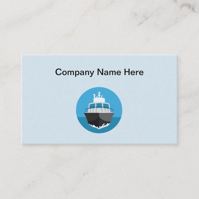 Nautical Boating Business Cards (Front)