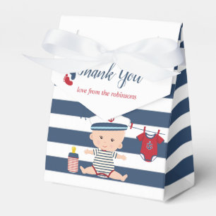 Nautical Boy Baby Shower Thank You Favour Box