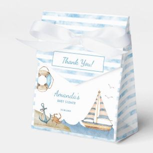 Nautical Boy Baby Shower Thank You Favour Box