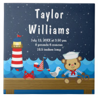 Nautical Boy Monkey Red Navy Birth Statistics