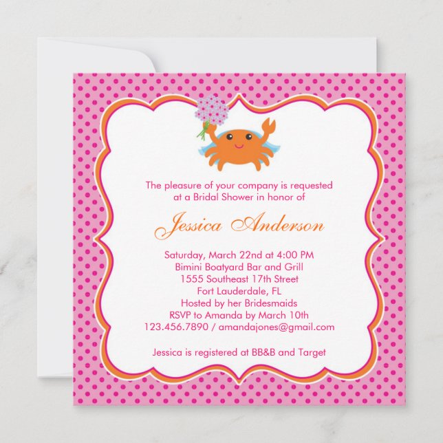 Nautical Bridal Shower Invitation (Front)