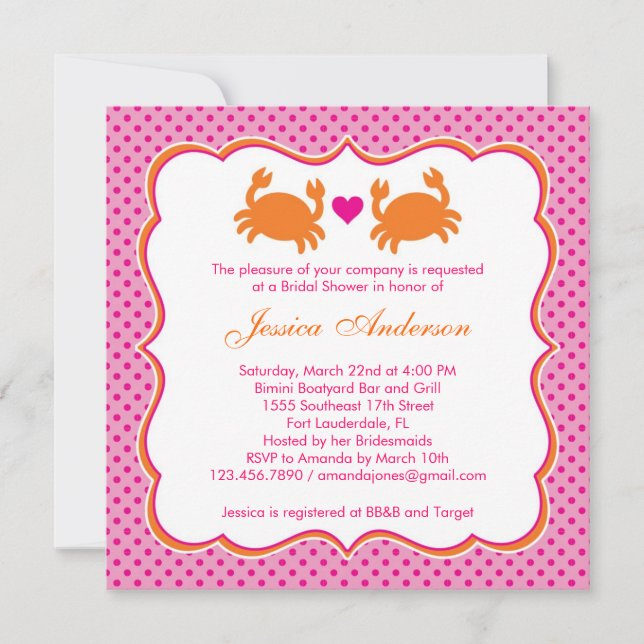 Nautical Bridal Shower Invitation (Front)