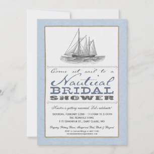Nautical Bridal Shower Invitation