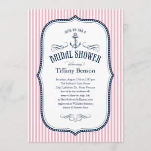 Nautical Bridal Shower Invitations