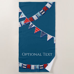 Nautical Bunting Beach Towel
