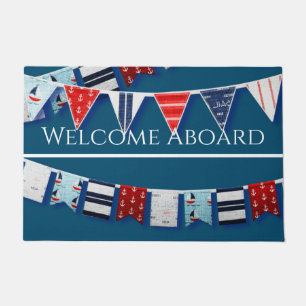 Nautical Bunting Doormat