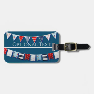 Nautical Bunting Luggage Tag