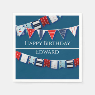 Nautical Bunting Napkin