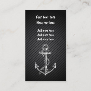 Nautical Business Anchor Theme Business Card