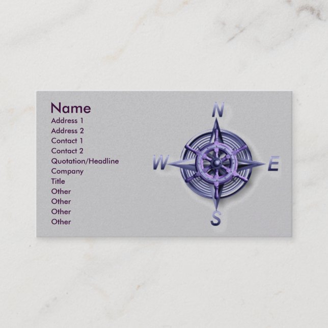 Nautical Business Card (Front)