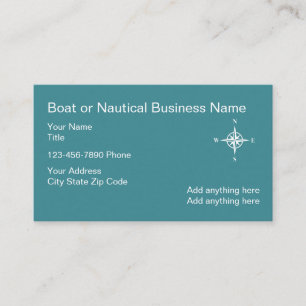Nautical Business Card Compass