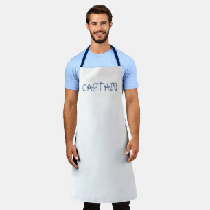 Nautical Captain Custom Name sailing rope knots Apron