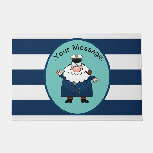 Nautical Captain  Doormat (Front)
