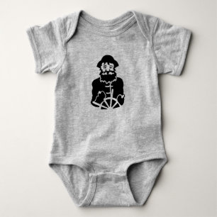 nautical CAPTAIN silhouette Baby Bodysuit