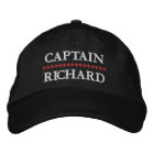Nautical Captain Your Name Custom Embroidered Hat