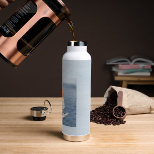 Nautical Catamaran Sailboat Ocean Water Bottle