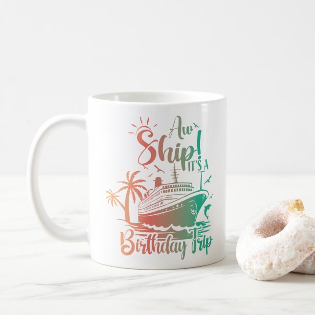 Nautical Celebration Gift Coffee Mug (With Donut)