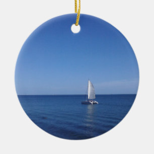 Nautical ceramic christmas hanger tree decoration