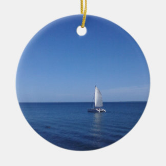Nautical ceramic christmas hanger tree decoration