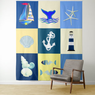 Nautical Charm Tapestry