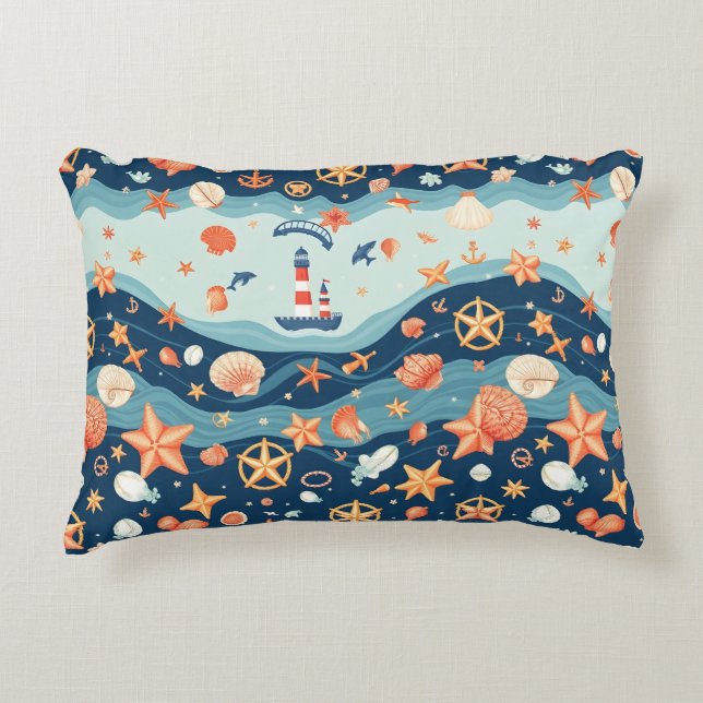 Nautical Charm Throw Pillows – Set Sail in Style (Front)