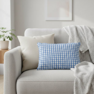 Nautical checkered cushion, Marine-themed cushion