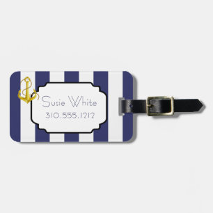 Nautical Chic Luggage Tag