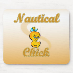 Nautical Chick Mouse Mat