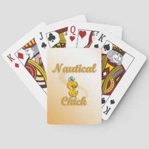 Nautical Chick Playing Cards