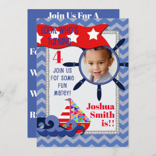 Nautical Children's Birthday  Invitation