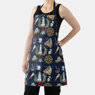 Nautical Christmas Apron