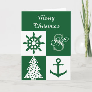 Nautical Christmas Holiday Card