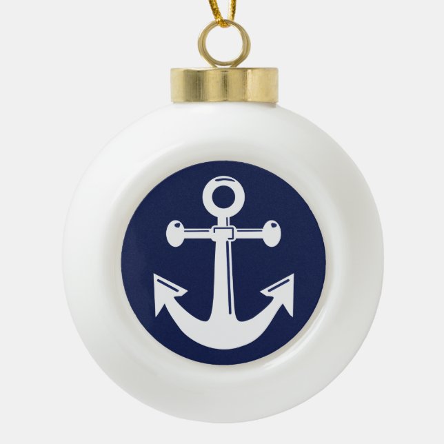 Nautical Christmas Ornaments Ball (Front)