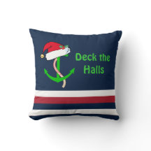 Nautical Christmas Pillow