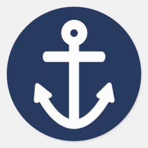 Nautical Classic Round Sticker