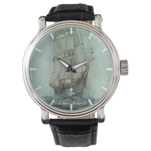 Nautical Classic Ship (Blue) Watch