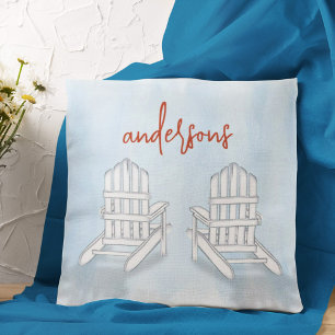 Nautical Coastal Beach House Custom Home Cushion