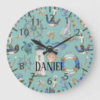 Nautical Coastal Sea Beach Teal Boy Room Name