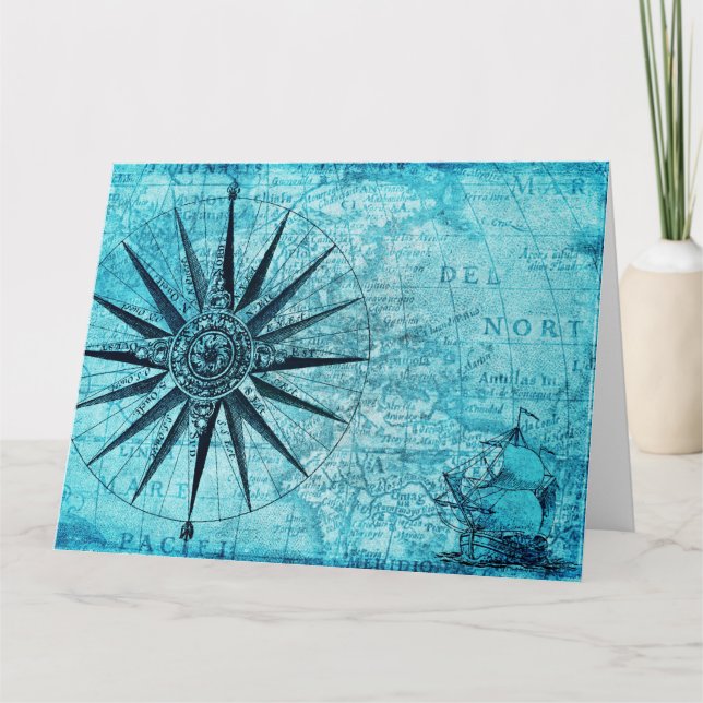 Nautical Compass Card (Front)