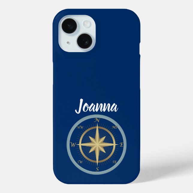 Nautical Compass Case-Mate iPhone Case (Back)